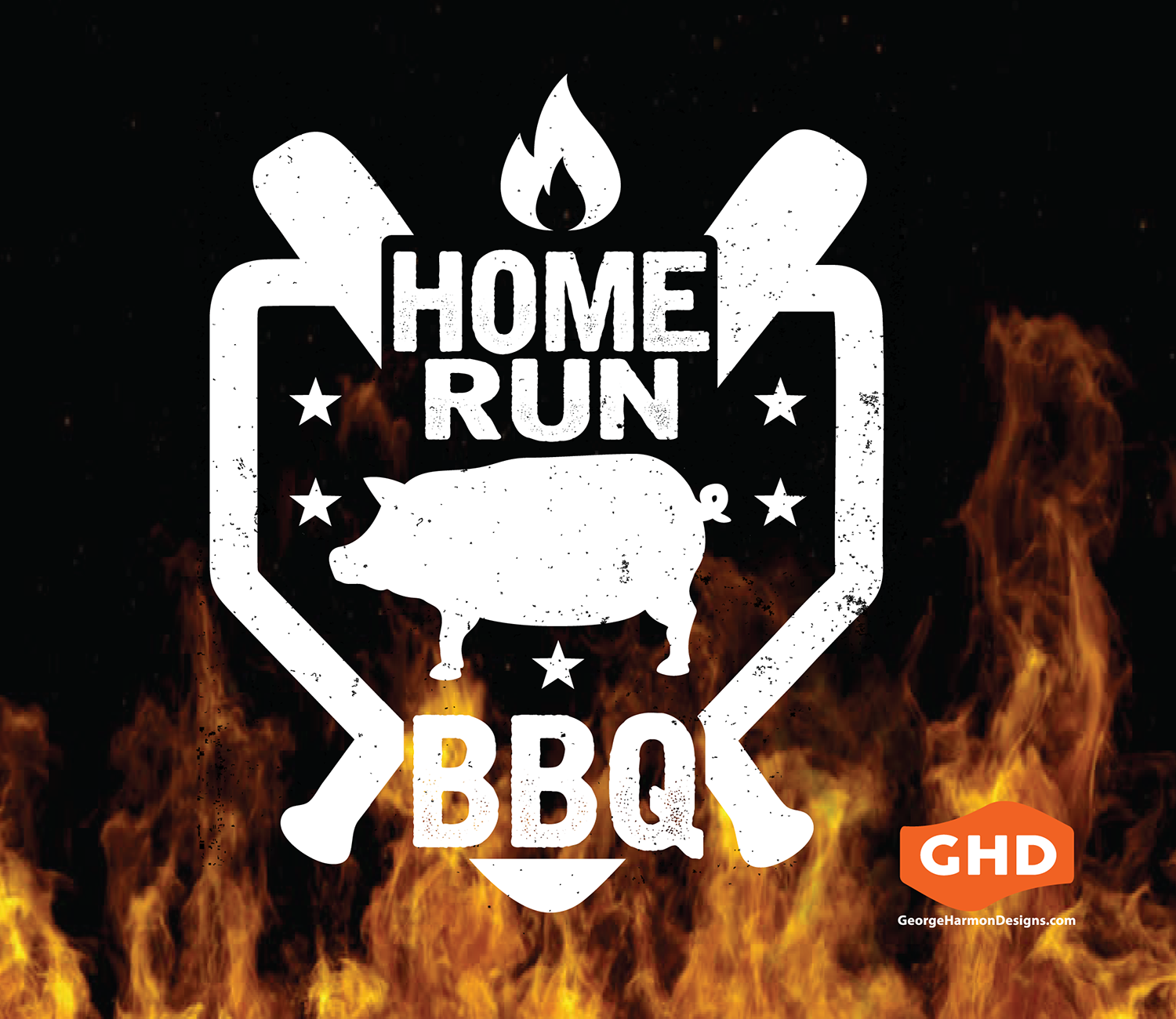 Logo Design by georgeharmondesigns for Homerun BBQ | Design: #15190273