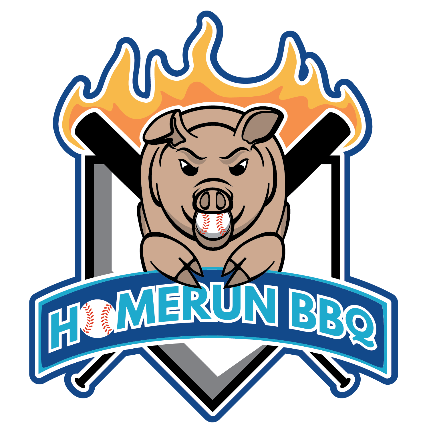 Logo Design by FF.Design for Homerun BBQ | Design #15191522