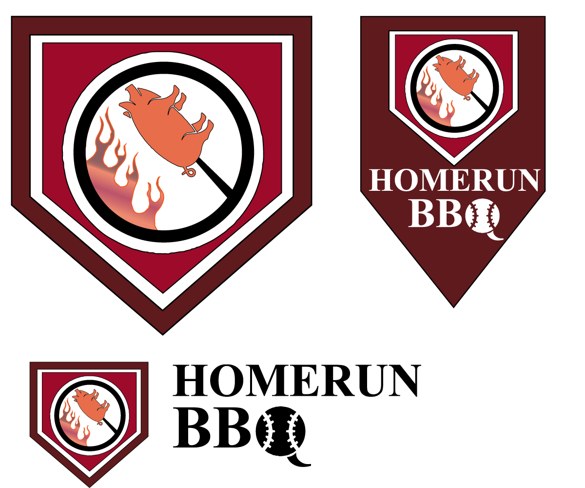 Logo Design by HamzaMalik for Homerun BBQ | Design #15172493