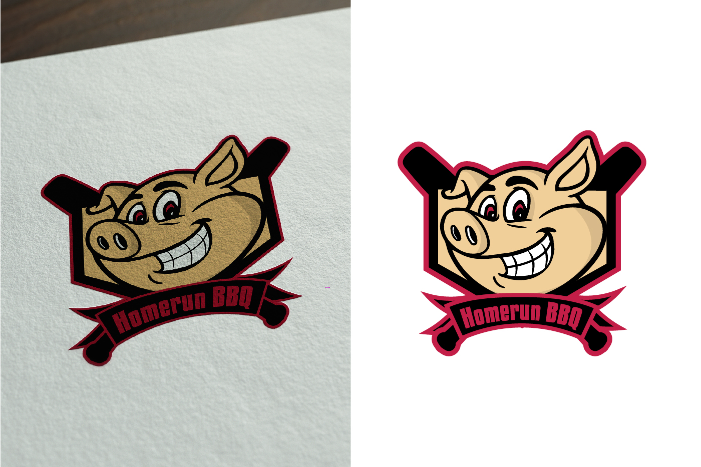 Logo Design by Dren B. for Homerun BBQ | Design #15180969