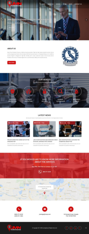 Web Design by pb for JMN Investigations | Design: #15176508