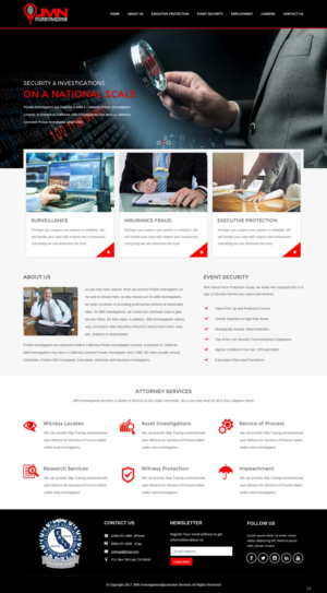 Web Design by pb for JMN Investigations | Design: #15176525