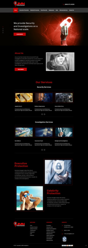 Web Design by pb for JMN Investigations | Design: #15177789