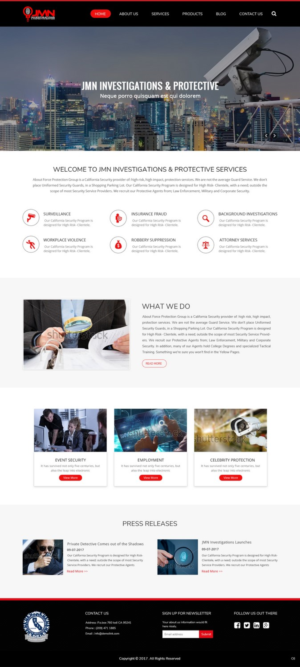 Web Design by pb for JMN Investigations | Design: #15177792