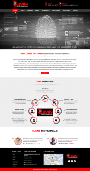 Web Design by Sbss for JMN Investigations | Design: #15176562