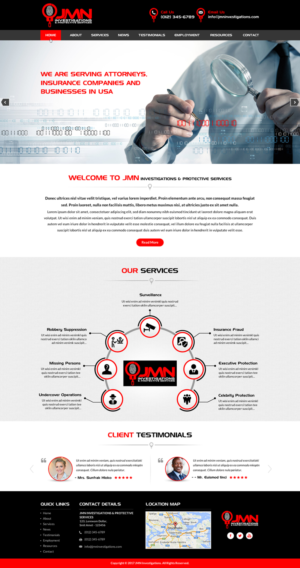 Web Design by Sbss for JMN Investigations | Design: #15176564