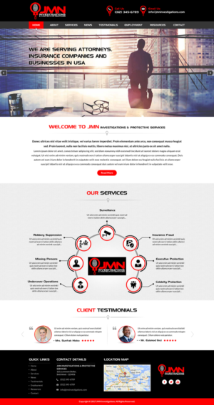 Web Design by Sbss for JMN Investigations | Design: #15176565