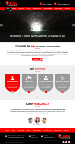 Web Design by Sbss for JMN Investigations | Design: #15176756