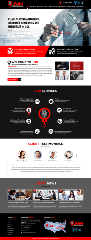 Web Design by Sbss for JMN Investigations | Design: #15182830