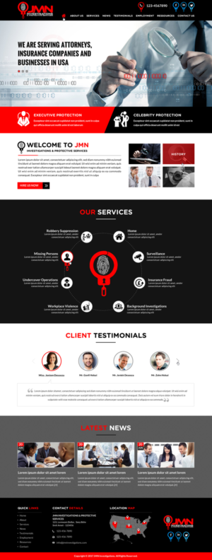 Web Design by Sbss for JMN Investigations | Design: #15182831