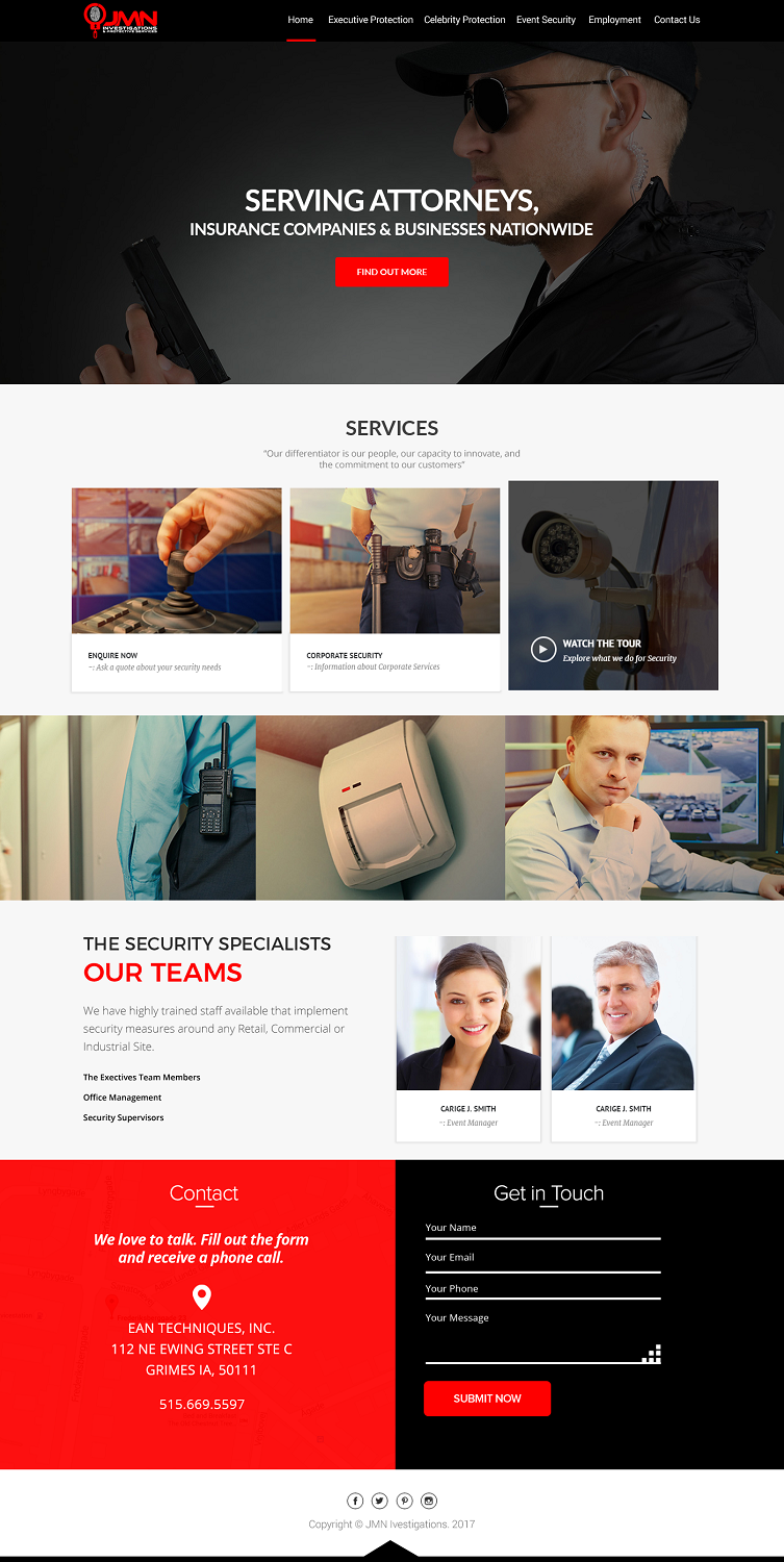 Web Design par Ayesha Khan pour JMN Investigations | Design #15179089