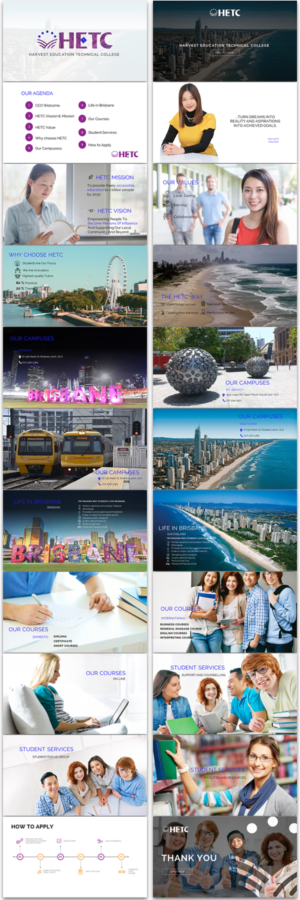 Emerging Education Provider Needs a Contemporary and Compelling Promotional Presentation | PowerPoint Design by Imazing