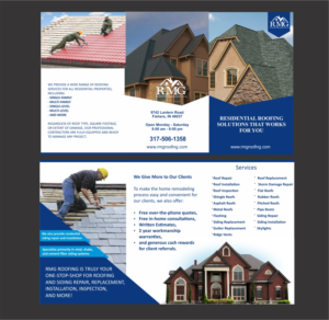 RMG Roofing Flyer/Mailer to be used to market to Homeowners | Flyer Design by fumbh.designs