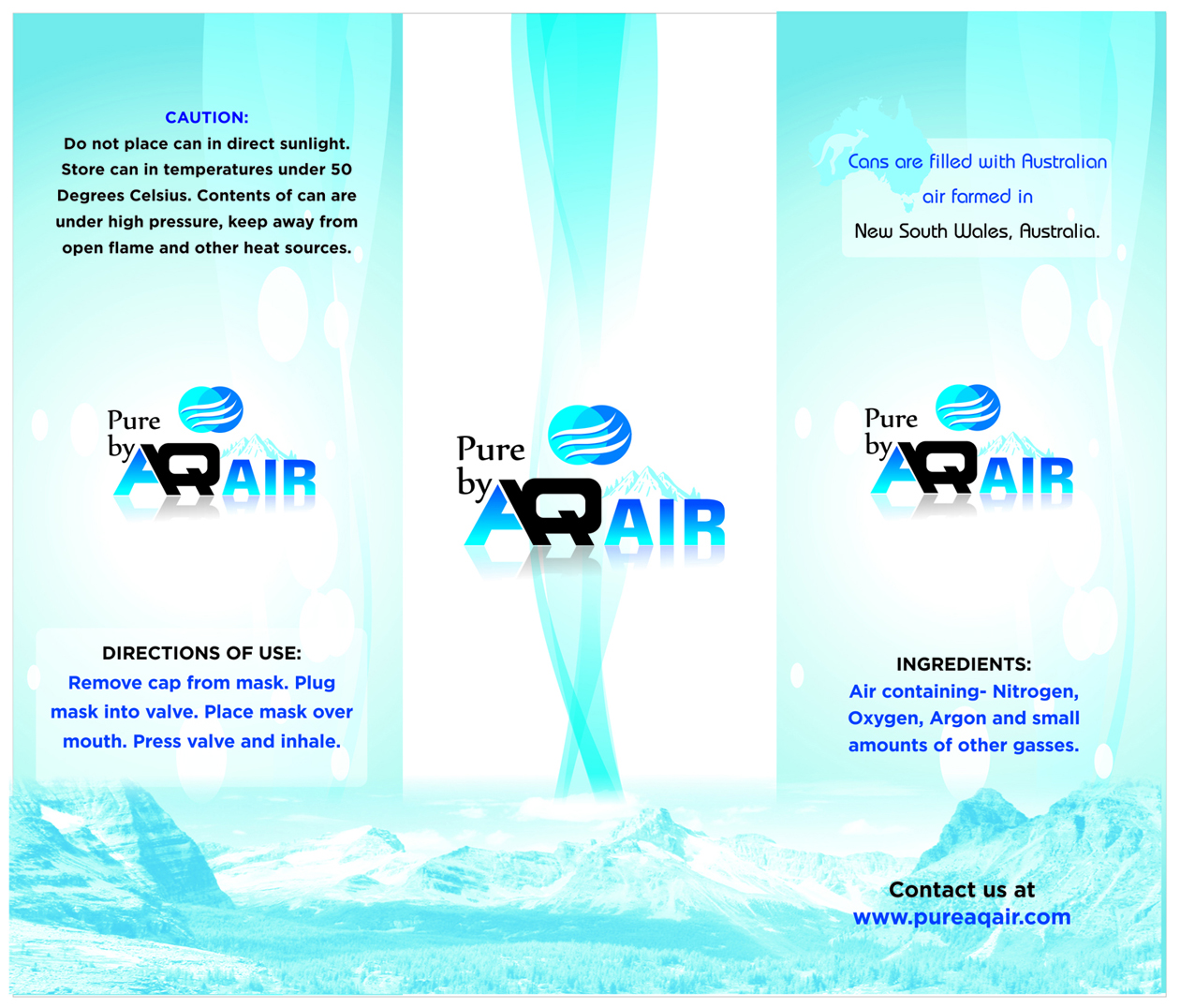 Label Design by Shiny Design for AQ Air | Design #15224995