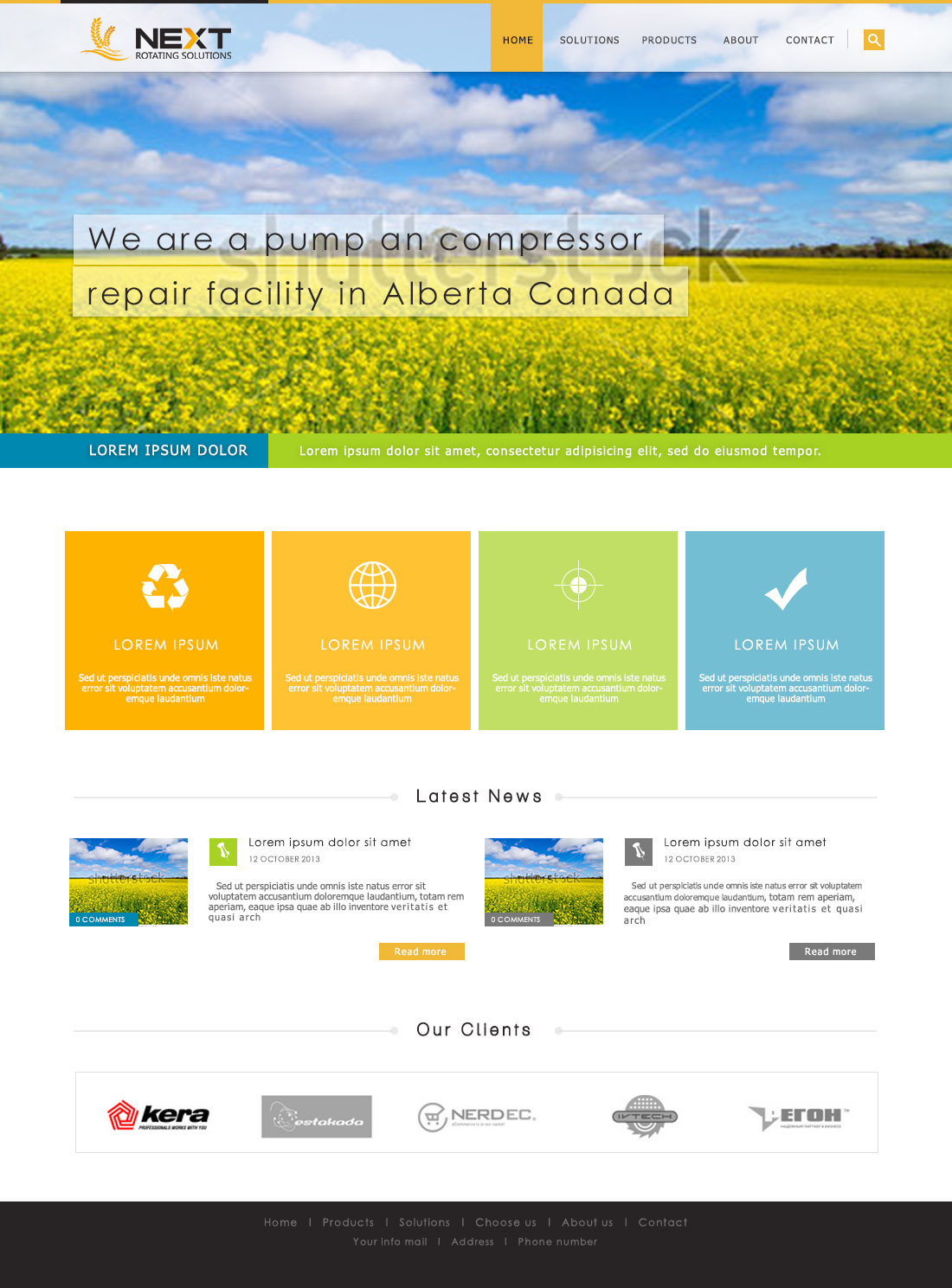 Web Design by greenstream for next rotating solutions | Design #2632470