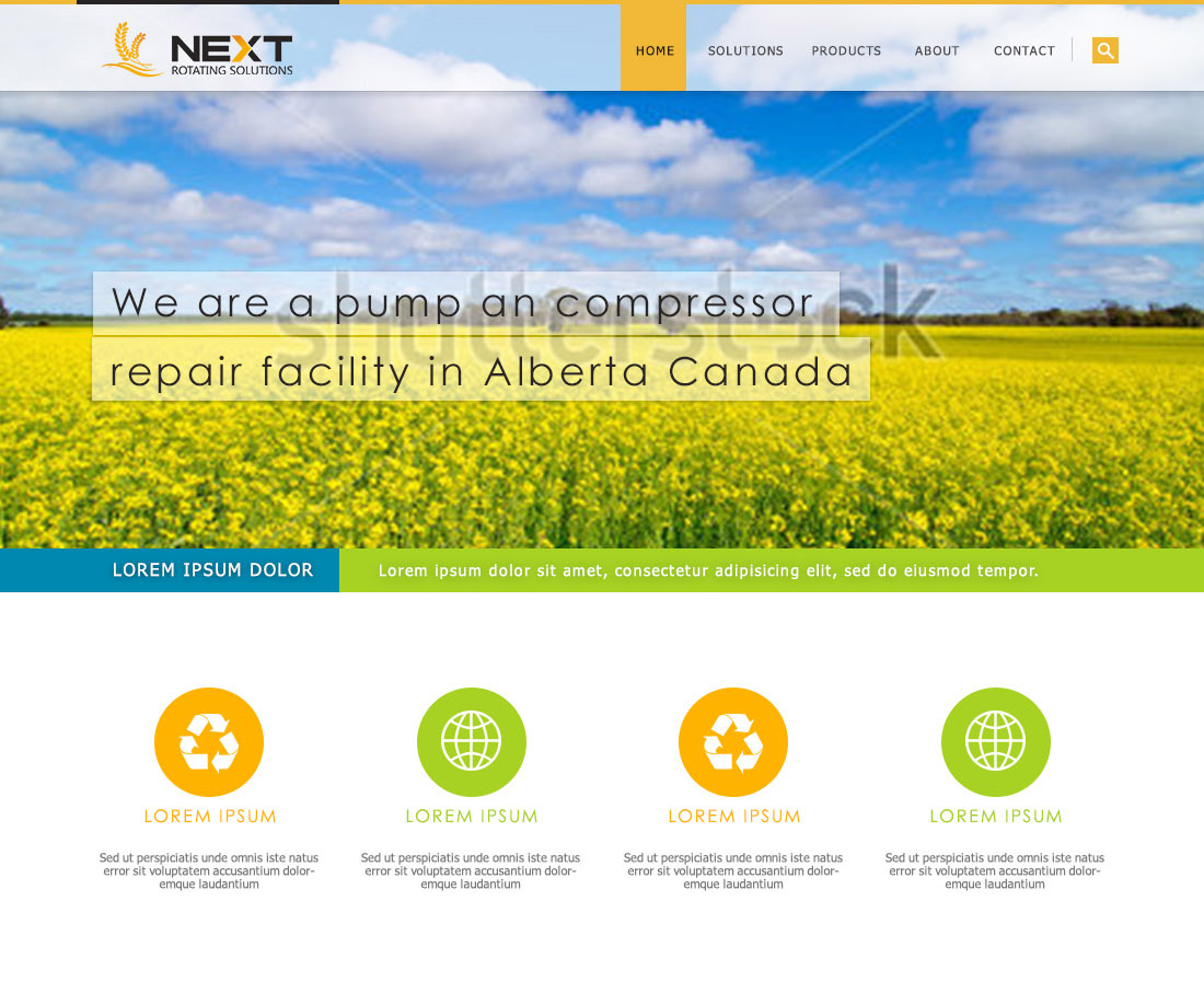 Web Design by greenstream for next rotating solutions | Design #2646359