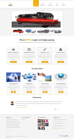 Web Design by tarek_cs for next rotating solutions | Design #2574342