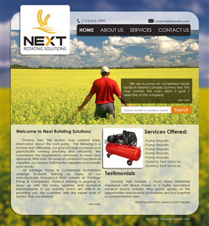 Web Design by harpcab for next rotating solutions | Design: #2641419