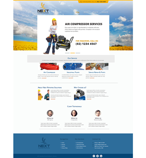 Web Design by Emmanuel for next rotating solutions | Design: #2645053