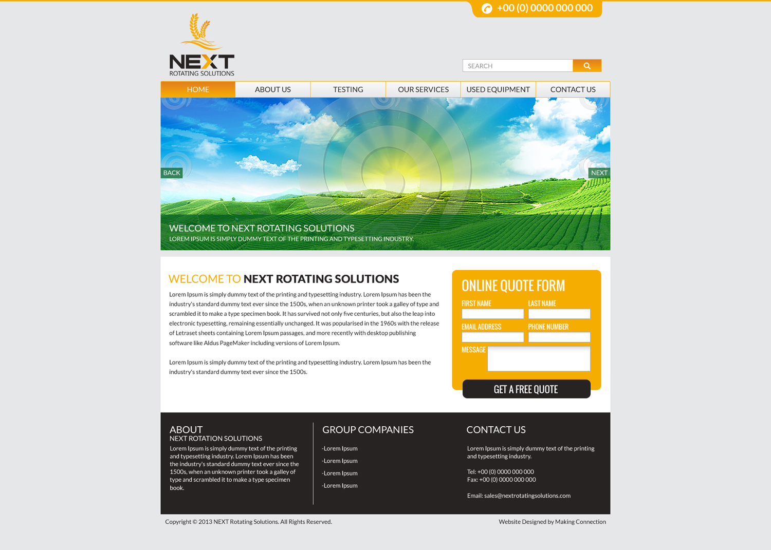 Web Design by Impressive Sol for next rotating solutions | Design #2622099