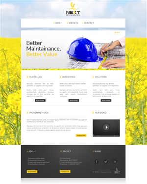 Web Design by aaronik for next rotating solutions | Design #2621112