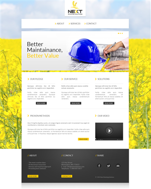 Web Design by aaronik for next rotating solutions | Design: #2621142