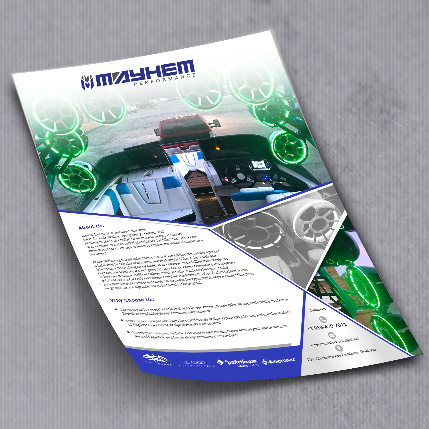 Design de Flyer par debdesign pour Mayhem Performance LLC | Design #15183921