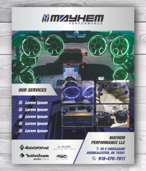 Design de Flyer par ecorokerz pour Mayhem Performance LLC | Design : #15183150