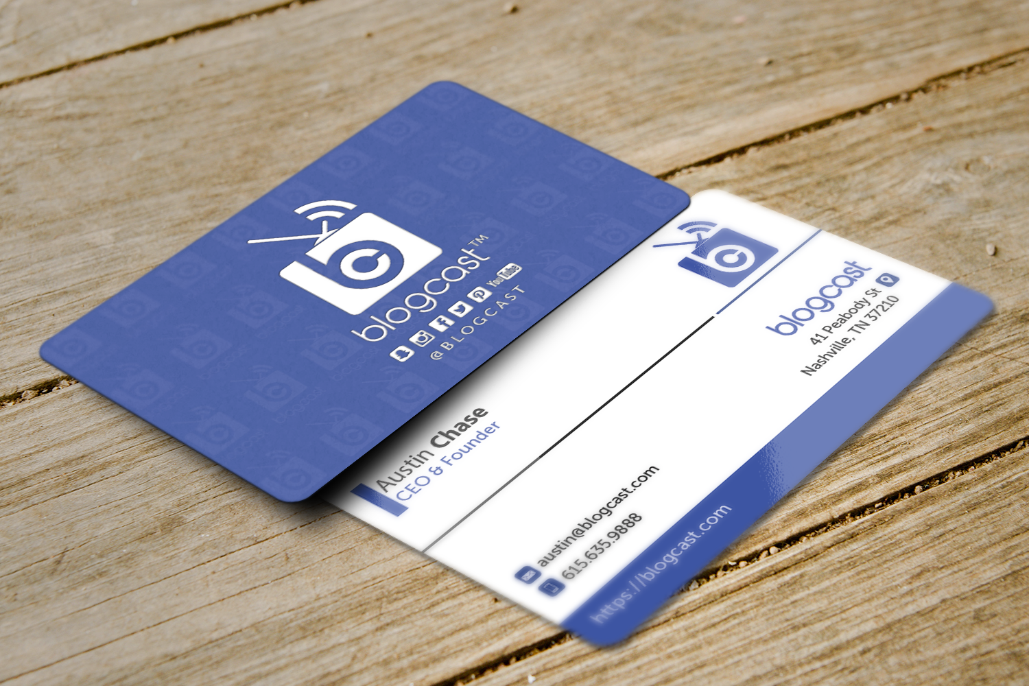 Business Card Design by Riz' for Blogcast.com | Design #15233071