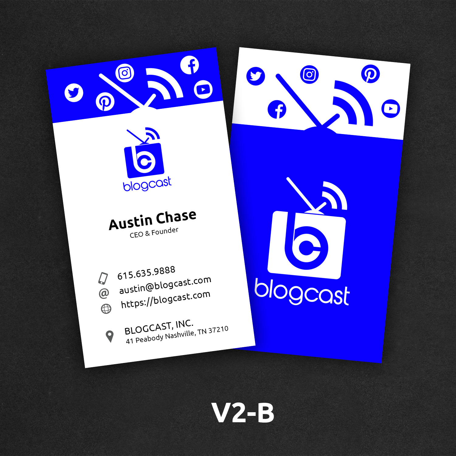 Business Card Design by AS for Blogcast.com | Design #15199714