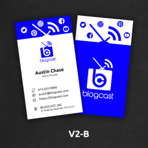 Business Card Design by AS for Blogcast.com | Design: #15199714