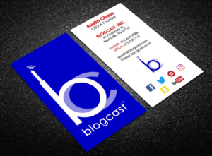 Business Card Design by Laurence N. Corpuz for Blogcast.com | Design: #15188515