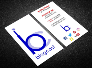 Business Card Design by Laurence N. Corpuz for Blogcast.com | Design: #15188516