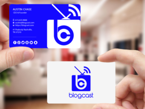 Business Card Design by Creations Box 2015 for Blogcast.com | Design: #15196890