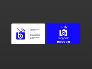 Business Card Design by Creations Box 2015 for Blogcast.com | Design: #15196909