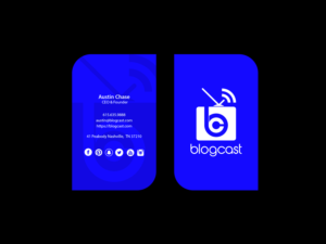 Business Card Design by Creations Box 2015 for Blogcast.com | Design: #15196915