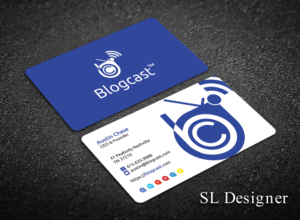 BLOGCAST | Business Card Design by SL Designer