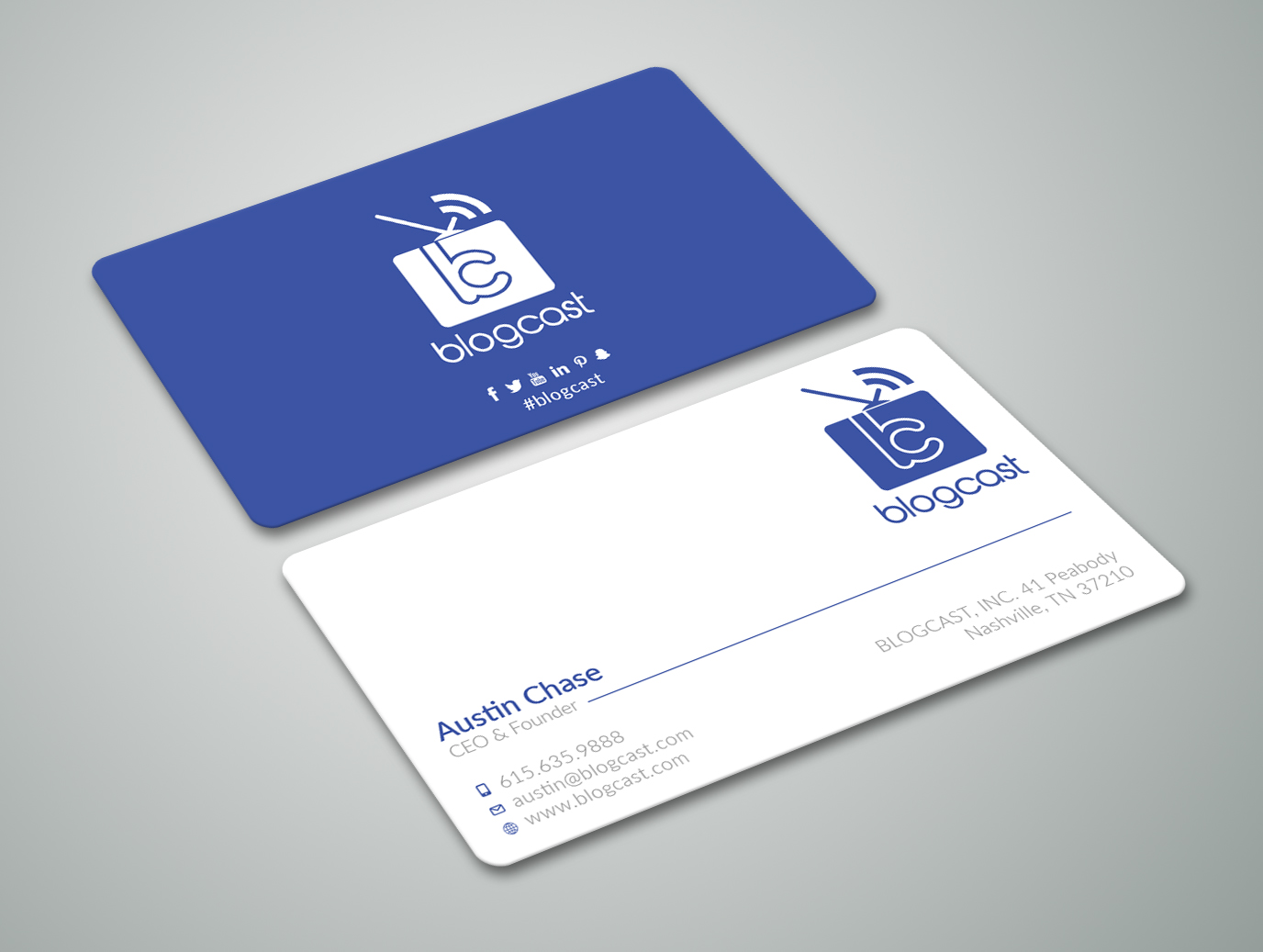 Design de Carte de Visite par Graphic Flame pour Blogcast.com | Design #15193009