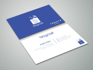 Business Card Design by Graphic Flame for Blogcast.com | Design: #15193034