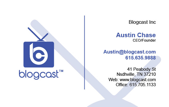 Business Card Design by Sami Kay for Blogcast.com | Design #15187518