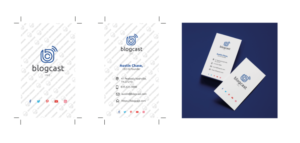 Business Card Design by andresfranco1190 for Blogcast.com | Design: #15181320