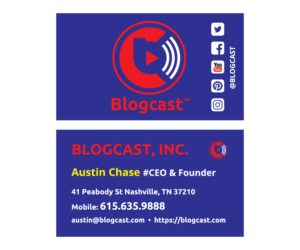 Business Card Design by garysantos30 for Blogcast.com | Design: #15220188