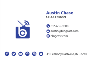 Business Card Design by mohammed0087 for Blogcast.com | Design: #15209962