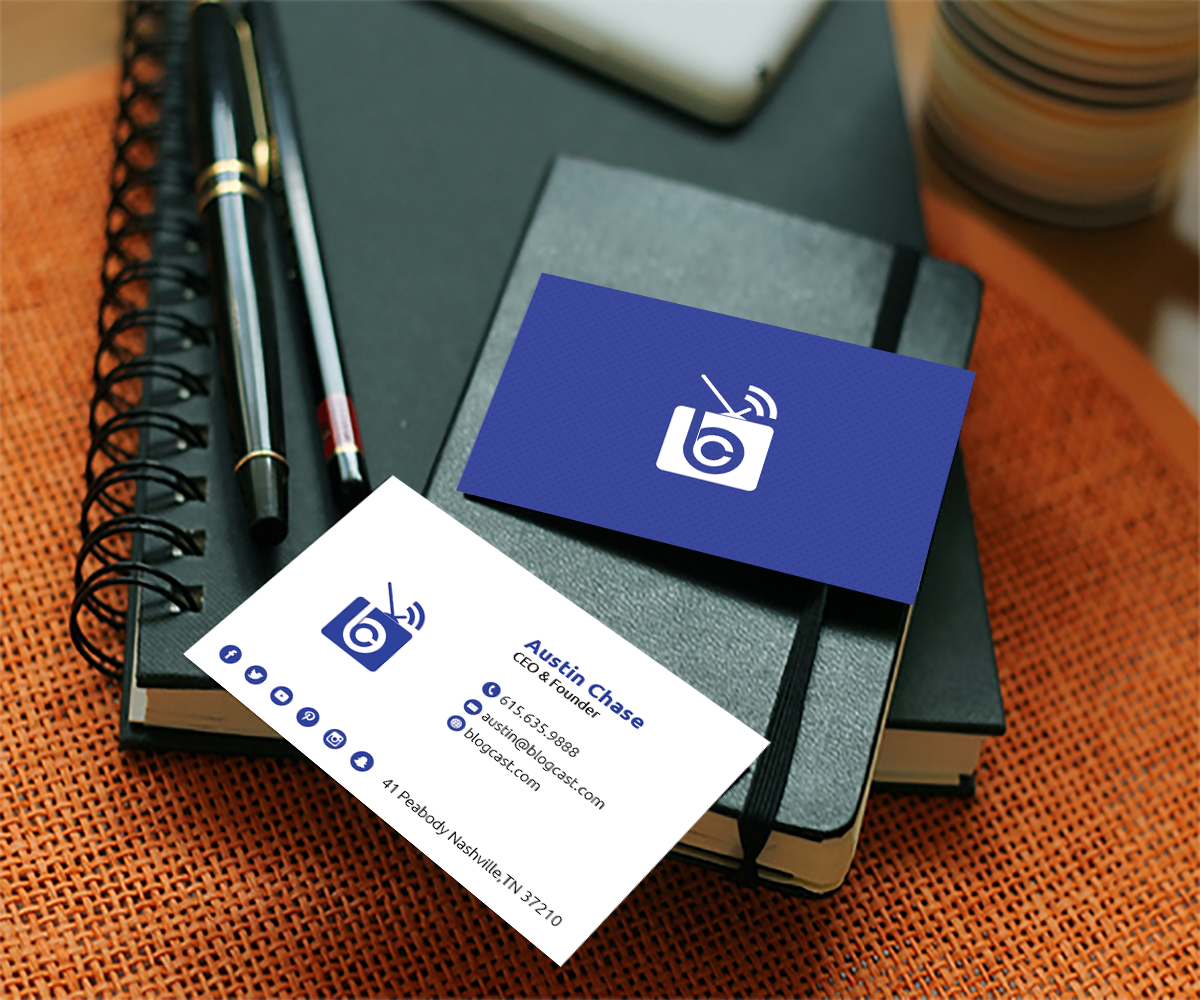 Design de Carte de Visite par mohammed0087 pour Blogcast.com | Design #15209963