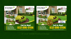 Expert Lawncare by JV | Diseño de Postal por designhero