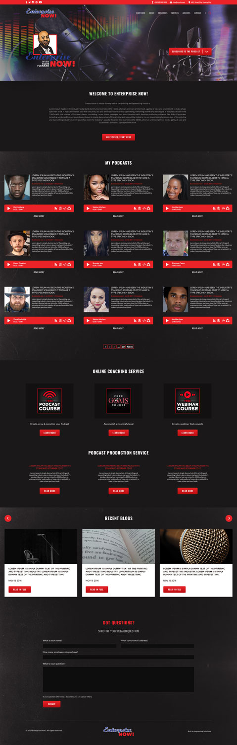 Web Design by Impressive Solutions for Flenard Enterprises, LLC | Design #15212132