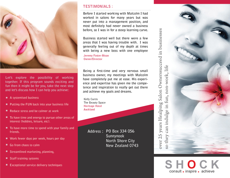 Broschüren-Design von ReckonCreations für Shock Consult | Design #37672