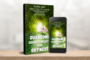 Book cover - Overcome Social Anxiety and Shyness | Book Cover Design by Marta van Eck