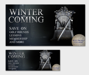 WINTER IS COMING - Golf Course July Deals | Flyer-Design von alex989