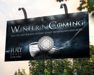 WINTER IS COMING - Golf Course July Deals | Flyer-Design von SAI DESIGNS